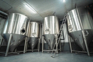 Inside the New Harbour production facility showcasing Dildo Brewing Co. production facility equipment.