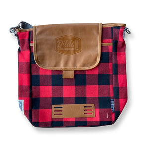 Open image in slideshow, Dildo Buffalo Plaid Bag With Strap 
